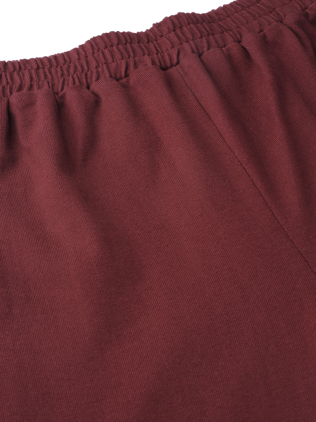 Laabha Women Maroon Solid Joggers