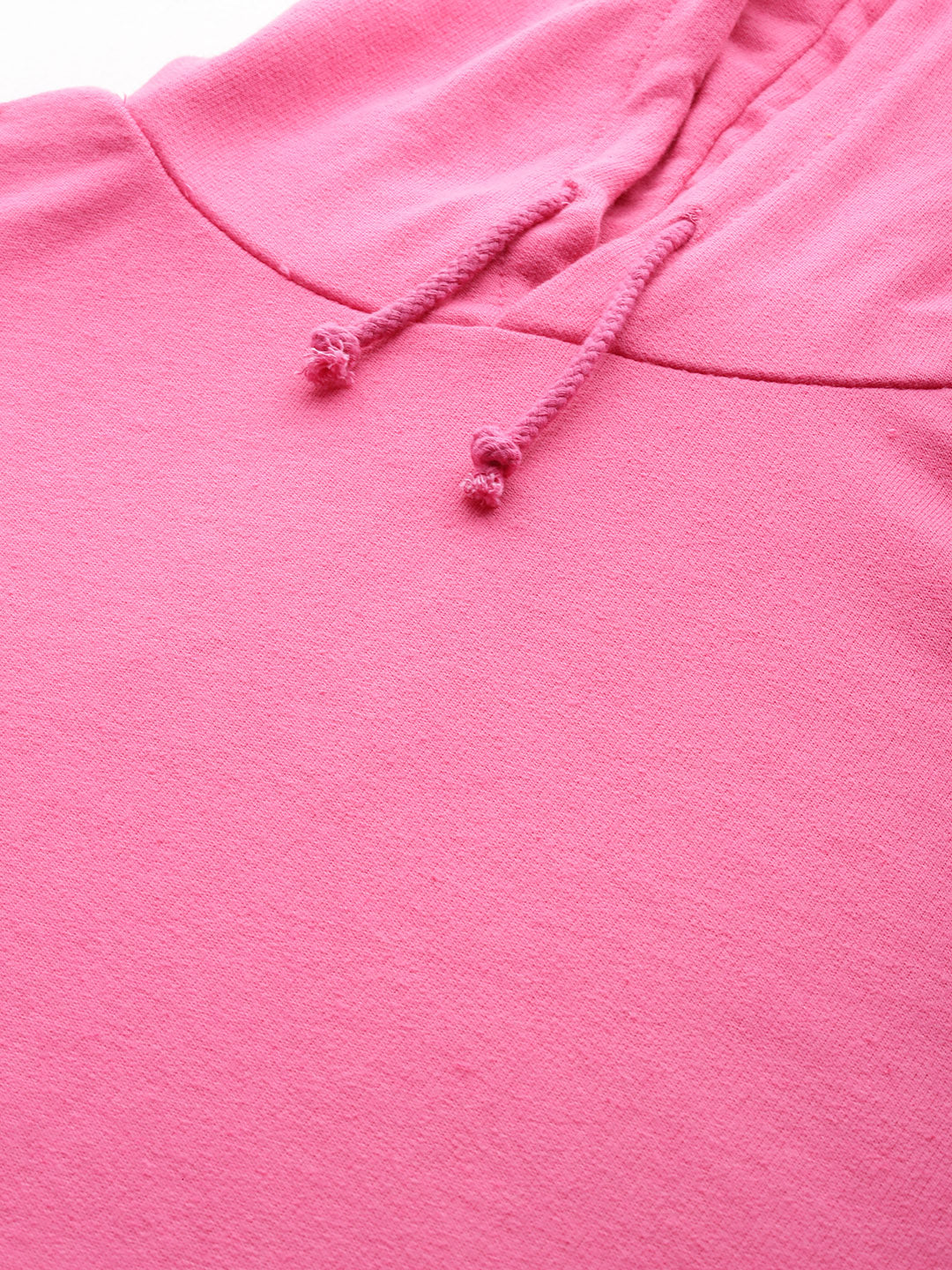 Laabha Pink long Sweatshirt with Hoodie