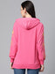 Laabha Pink long Sweatshirt with Hoodie