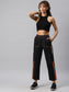 Black Cargo Style track pants