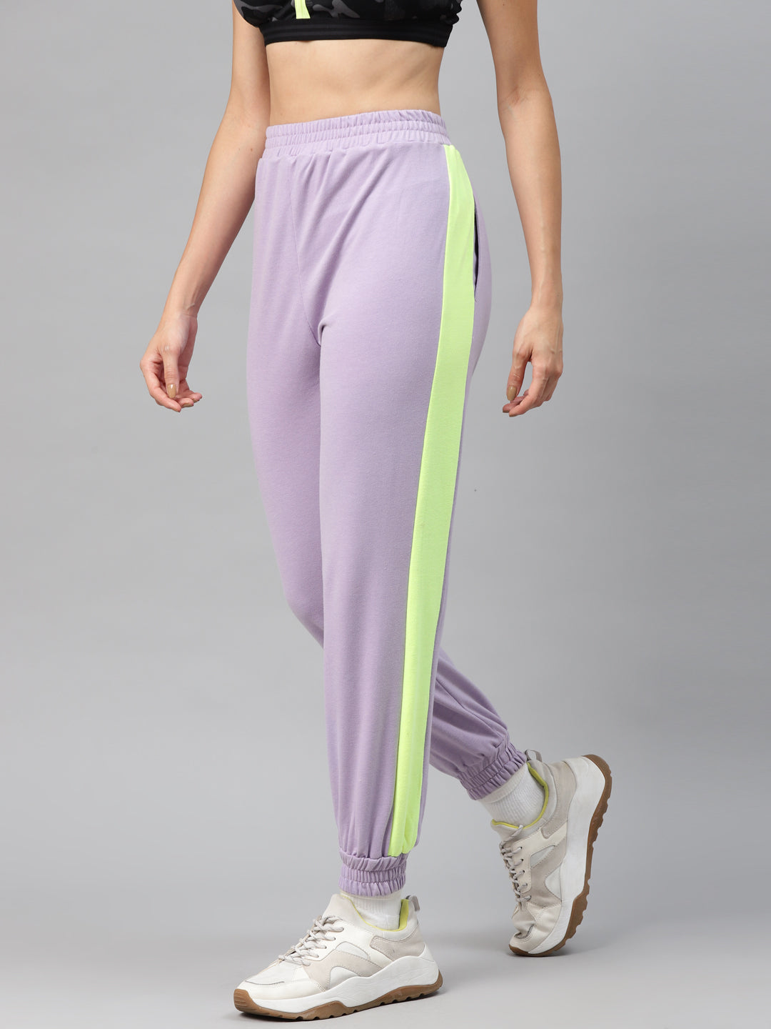 Laabha Women Purple Cotton Jogger Track Pant – Laabha Athleisure