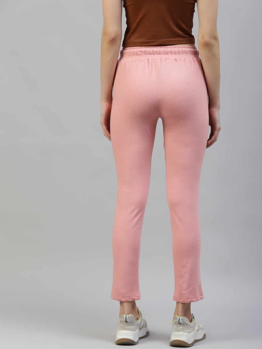 Laabha Women Pink Solid Track Pants