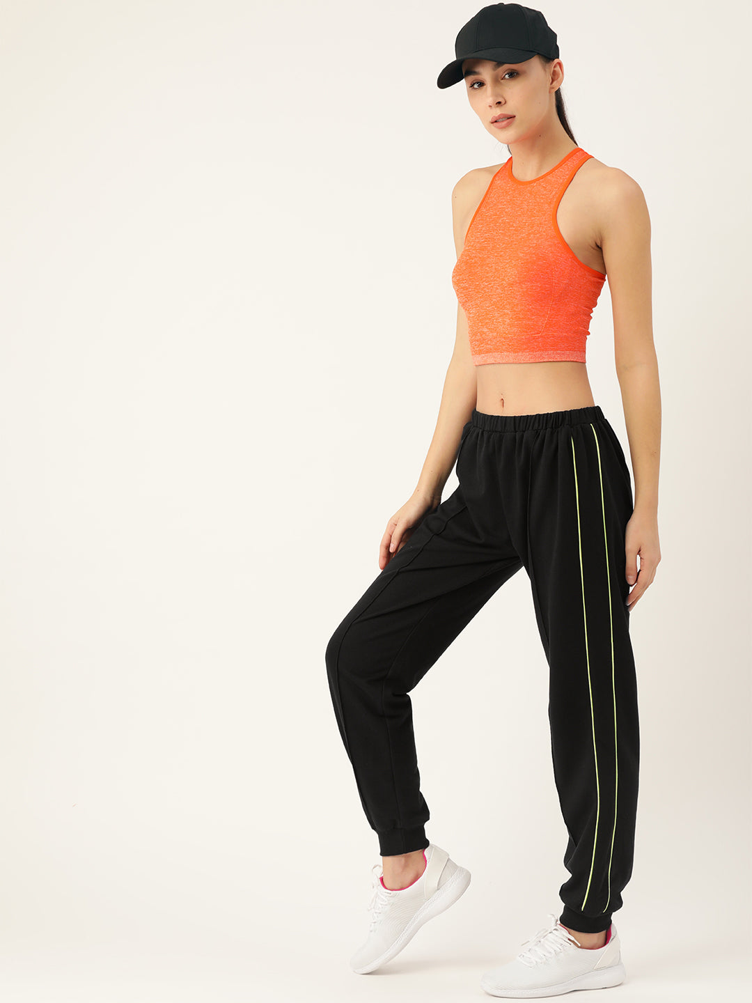 Laabha Women Black Solid Joggers