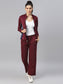 Laabha Women Maroon Solid Track Pant