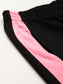 Laabha Women Black  Pink Regular Fit Stylish Jogger